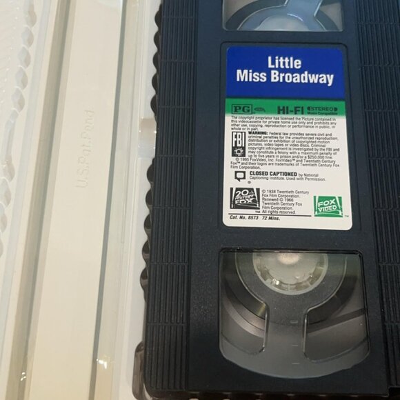 Little Miss Broadway VHS Collectors and Fans! 100% Working Condition and Sealed - Picture 2 of 8